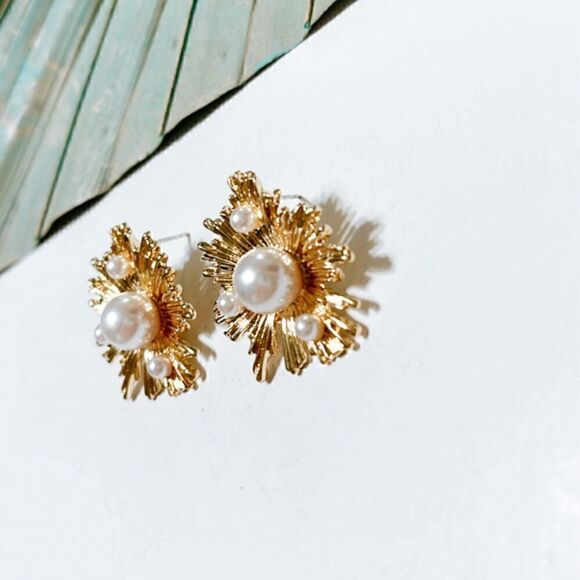 Pearl  earrings N331 - Picture 3 of 5